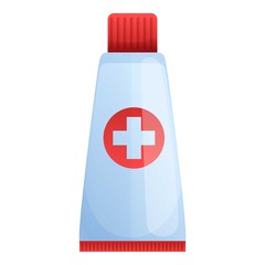 Poster - Medical tube icon. Cartoon of medical tube vector icon for web design isolated on white background