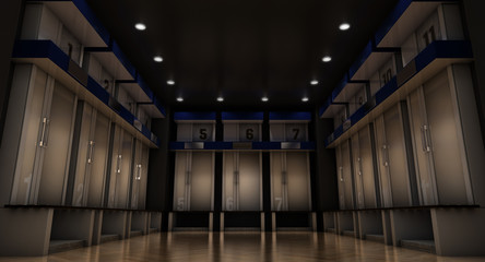 Wall Mural - Sports Locker Room