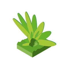 Sticker - Isolated isometric grass vector design