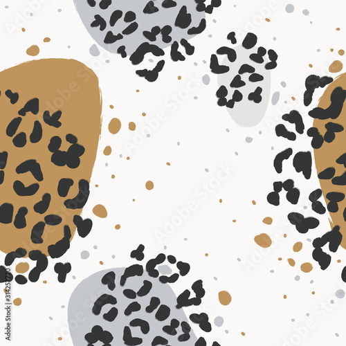 Plakat Animal print seamless pattern