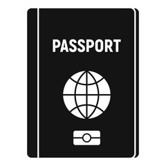 Poster - Travel passport icon. Simple illustration of travel passport vector icon for web design isolated on white background