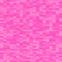 Cute Girly Aesthetics Seamless Pattern With Pink Tiles. Vector Wallpaper.