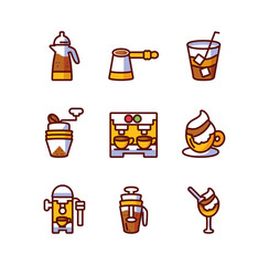 Wall Mural - Isolated coffee icon set vector design