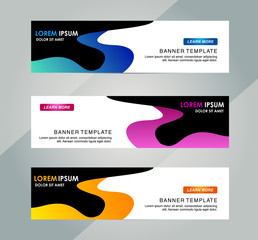 Wall Mural - Creative Abstract Web banner design background or header Templates