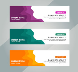 Wall Mural - Creative Abstract Web banner design background or header Templates