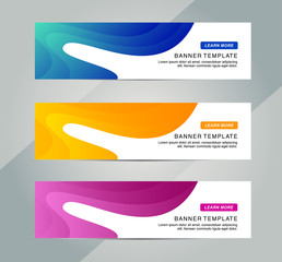 Wall Mural - Abstract Web banner design background or header Templates