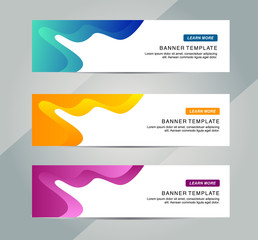 Wall Mural - Abstract Web banner design background or header Templates