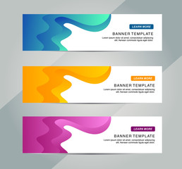 Wall Mural - Abstract Web banner design background or header Templates