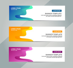 Wall Mural - Abstract Web banner design background or header Templates