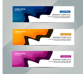Wall Mural - Abstract Web banner design background or header Templates