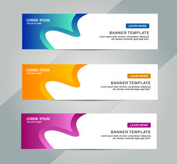 Wall Mural - Abstract Web banner design background or header Templates