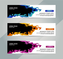 Wall Mural - Abstract Web banner design background or header Templates