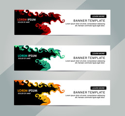 Wall Mural - Abstract Web banner design background or header Templates