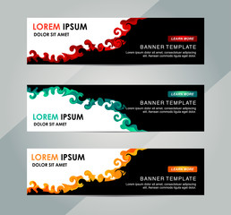 Wall Mural - Abstract Web banner design background or header Templates