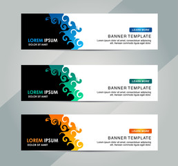 Wall Mural - Abstract Web banner design background or header Templates