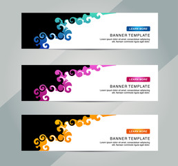 Wall Mural - Abstract Web banner design background or header Templates