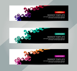 Wall Mural - Abstract Web banner design background or header Templates