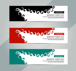 abstract web banner design background or header templates