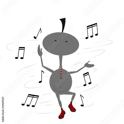 Icona Musica Con Omino Stilizzato Che Danza Buy This Stock Vector And Explore Similar Vectors At Adobe Stock Adobe Stock