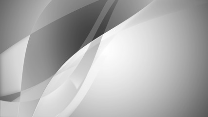 Poster - abstract smoothy and wavy background in grey color
