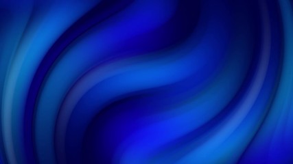 Poster - Digital waves in blue color. Loop video animation.