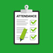 © 4zevar - Attendance concept. Vector flat design