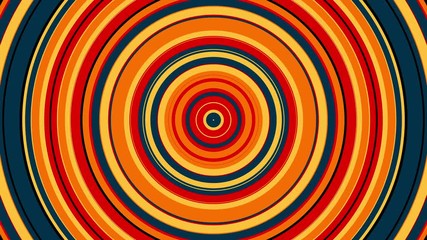 Poster - Abstract colorful circle with hypnotic spinning motion, computer generated. 3d rendering of vortex background