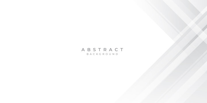 White Grey Silver Box Rectangle Abstract Background Vector Presentation Design