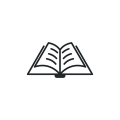 Aufkleber - Book icon template color editable. Book symbol vector sign isolated on white background illustration for graphic and web design.