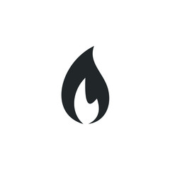Aufkleber - Fire flames icon template color editable. Fire flames symbol vector sign isolated on white background illustration for graphic and web design.
