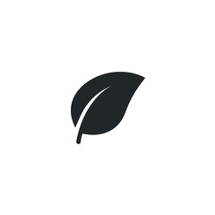 Aufkleber - leaf ecology nature icon template color editable. leaf symbol vector sign isolated on white background illustration for graphic and web design.