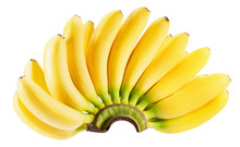 Banana Bunch Isolated On A White Background