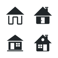 Poster - Home icon template color editable. house symbol vector sign isolated on white background illustration for graphic and web design.