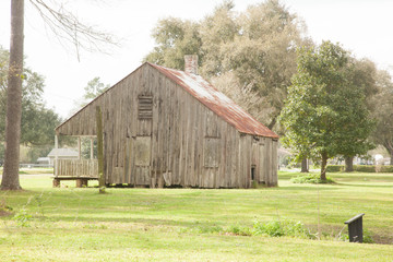 Old weathered wooden house