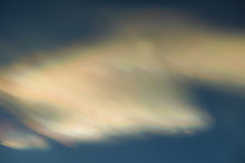 Mother-of-pearl Cloud In The Sky Of Norway.