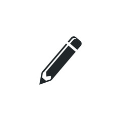 Aufkleber - Pencil icon template color editable. Edit symbol vector sign isolated on white background illustration for graphic and web design.