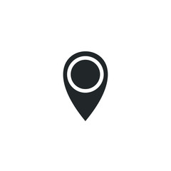 Leinwandbilder - Map pins icon template color editable. pin point symbol vector sign isolated on white background illustration for graphic and web design.