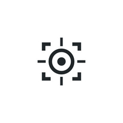 Fototapete - marketing target icon template color editable. Target symbol vector sign isolated on white background illustration for graphic and web design.
