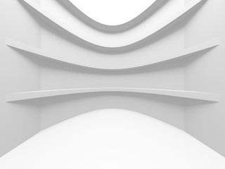 Futuristic White Architecture Design Background