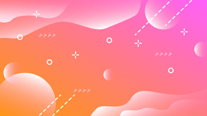 Poster - Colorful background with abstract geometric figures. Use for modern design, cover, template, decorated, brochure, flyer.