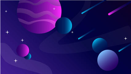 Poster - Colorful background with abstract geometric figures. Use for modern design, cover, template, decorated, brochure, flyer.