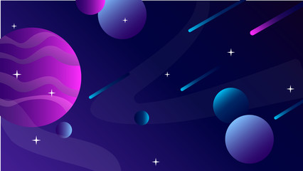 Poster - Colorful background with abstract geometric figures. Use for modern design, cover, template, decorated, brochure, flyer.
