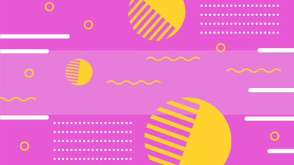 Poster - Colorful background with abstract geometric figures. Use for modern design, cover, template, decorated, brochure, flyer.