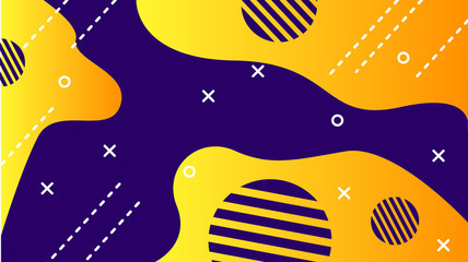Poster - Abstract colorful background with geometric figures. Use for modern design, cover, template, decorated, brochure, flyer.
