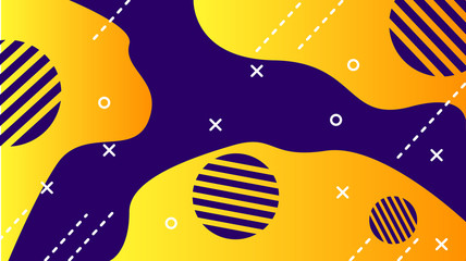 Poster - Abstract colorful background with geometric figures. Use for modern design, cover, template, decorated, brochure, flyer.