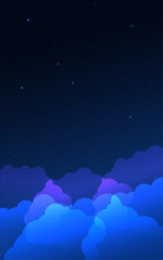 Wall Mural - galaxy with star. abstract background. vectro illustration.