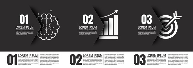Wall Mural - infographic, business data, process chart design template for presentation. abstract timeline elemen