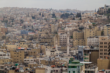 Wall Mural - Skyline of Amman downtown, Jordan.