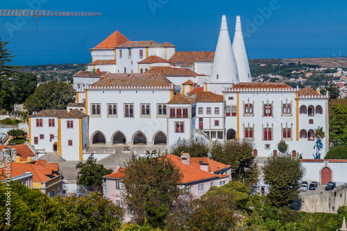 Fototapeta na szkło Sintra National Palace (Palacio Nacional de Sintra) in Portugal