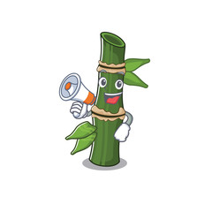 Sticker - An icon of bamboo having a megaphone